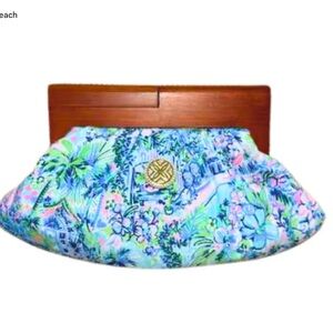 New Lilly Pulitzer Lilly's House - The Printed Peach Savannah bag Rare